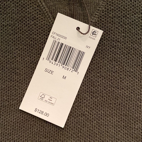 Mens Michael Kors Dark Green Sweater - Picture 3 of 6